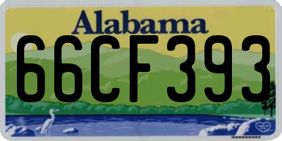 AL license plate 66CF393