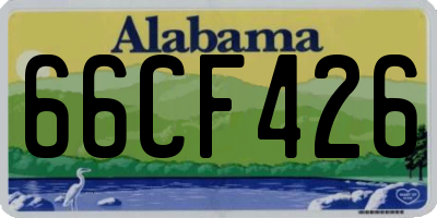 AL license plate 66CF426