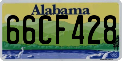 AL license plate 66CF428