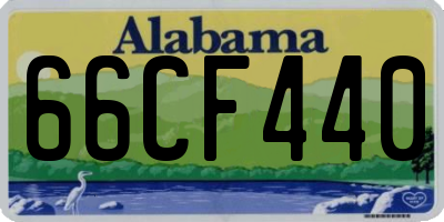 AL license plate 66CF440