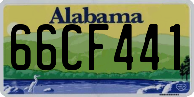 AL license plate 66CF441