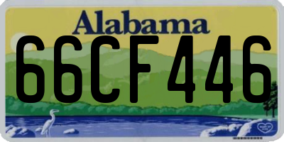 AL license plate 66CF446