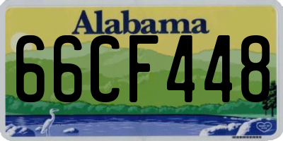 AL license plate 66CF448