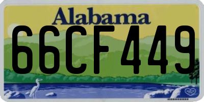 AL license plate 66CF449