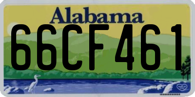AL license plate 66CF461