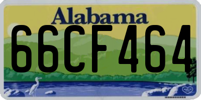 AL license plate 66CF464