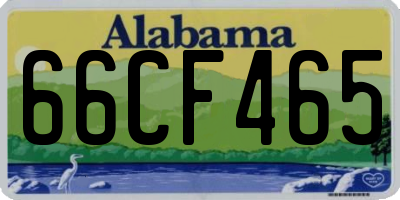 AL license plate 66CF465