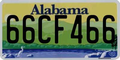 AL license plate 66CF466
