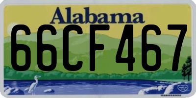 AL license plate 66CF467