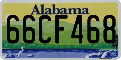 AL license plate 66CF468