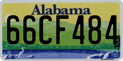 AL license plate 66CF484