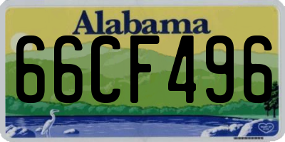 AL license plate 66CF496