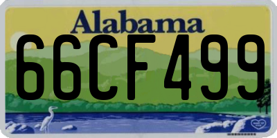 AL license plate 66CF499