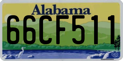 AL license plate 66CF511