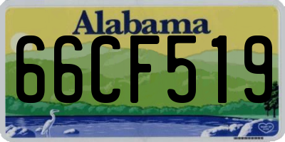 AL license plate 66CF519