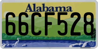 AL license plate 66CF528
