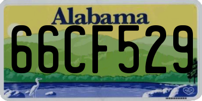 AL license plate 66CF529