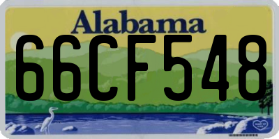 AL license plate 66CF548