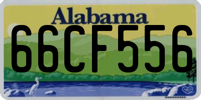 AL license plate 66CF556