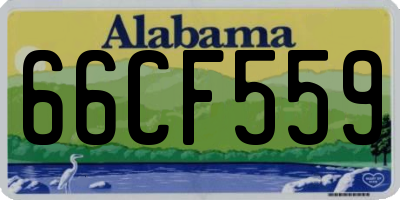 AL license plate 66CF559