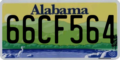 AL license plate 66CF564