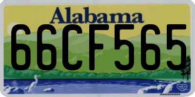 AL license plate 66CF565