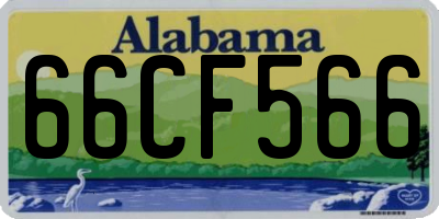 AL license plate 66CF566
