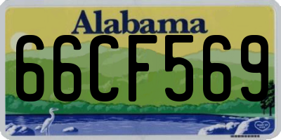 AL license plate 66CF569