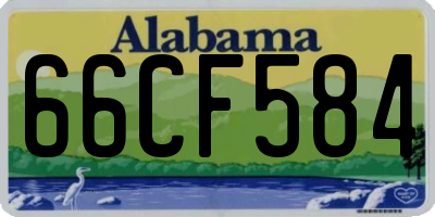 AL license plate 66CF584