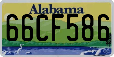 AL license plate 66CF586