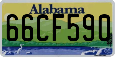 AL license plate 66CF590
