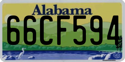 AL license plate 66CF594