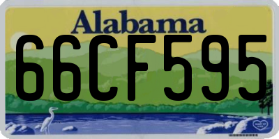 AL license plate 66CF595