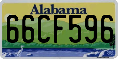 AL license plate 66CF596