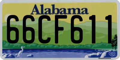 AL license plate 66CF611