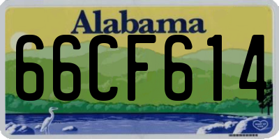 AL license plate 66CF614
