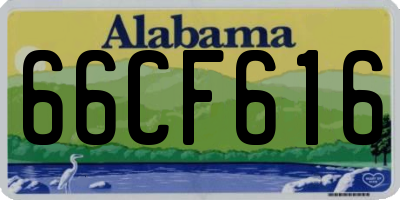 AL license plate 66CF616