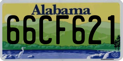 AL license plate 66CF621