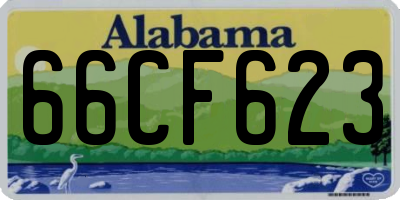 AL license plate 66CF623