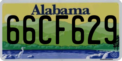 AL license plate 66CF629