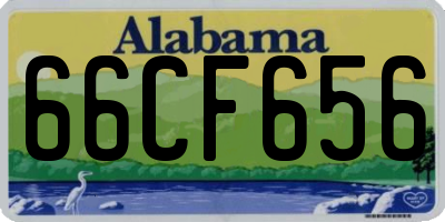 AL license plate 66CF656