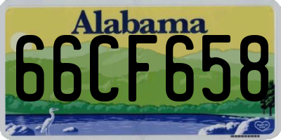 AL license plate 66CF658