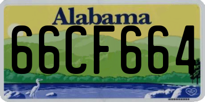 AL license plate 66CF664