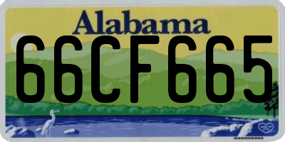 AL license plate 66CF665