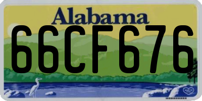 AL license plate 66CF676