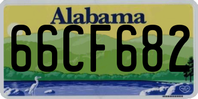 AL license plate 66CF682