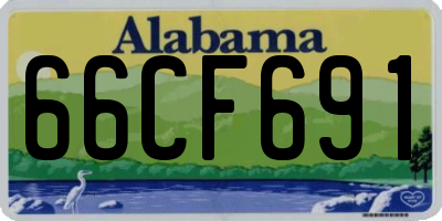 AL license plate 66CF691