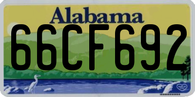AL license plate 66CF692