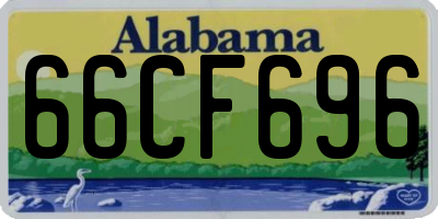 AL license plate 66CF696