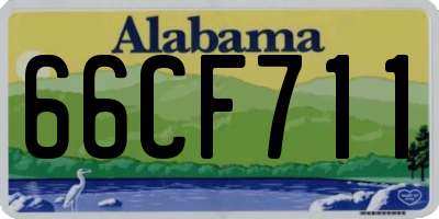 AL license plate 66CF711